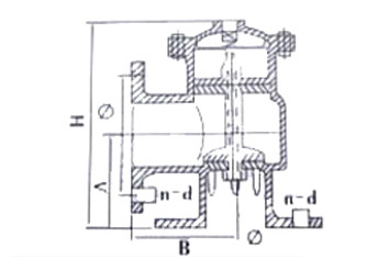 H142X液壓水位控制閥結(jié)構(gòu)圖 H142X液壓水位控制閥結(jié)構(gòu)圖